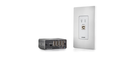 Kramer WP-2UT/R-KIT/US-D(W) USB 2.0 PoC Wall-Plate Extender Kit