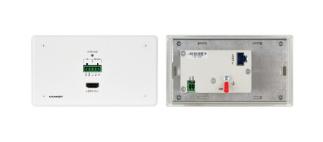 Kramer WP-789R/EU-80/86(W) HDBT Empfänger zum Wandeinbau mit RS-232 und IR Weiterleitung, PoE Spannu