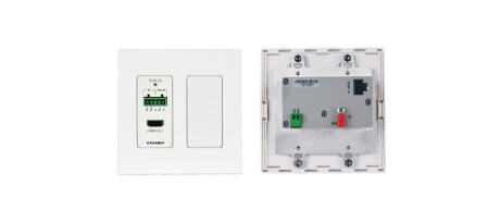 Kramer WP-789R/US-D(W) HDBT Empfänger zum Wandeinbau mit RS-232 und IR Weiterleitung, PoE Spannungsa