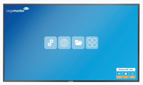 Legamaster Discover professional Display DIS-8600 86" mit 4K UHD