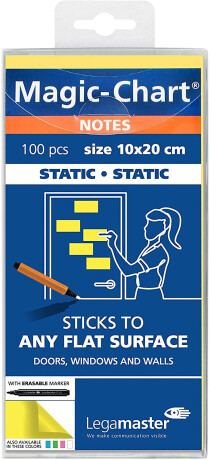 Legamaster Magic-Chart notes 10x20cm gelb 100 St.