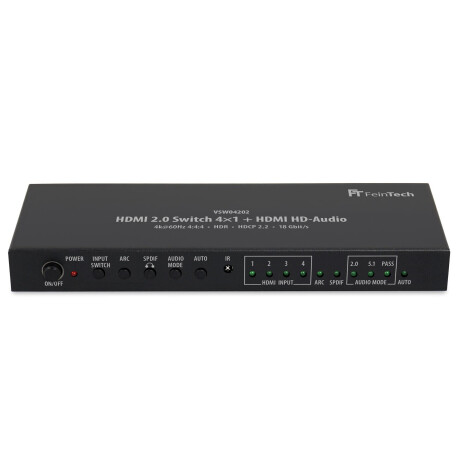 FeinTech HDMI 2.0 Switch 4x1+1 (mit HDMI HD-Audio Ausgang)