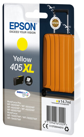 Epson Tintenpatrone DURABrite Ultra Suitcase – 405/405XL Gelb