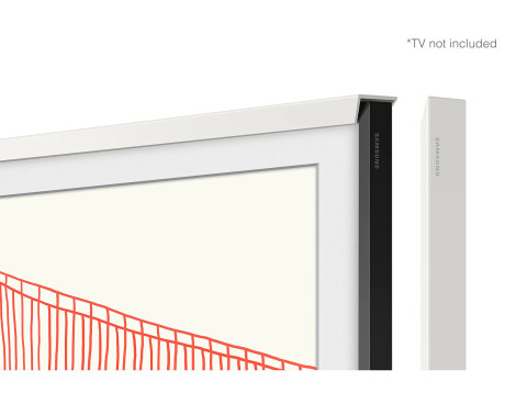 Samsung 65" Frame Rahmen Abgeschrägt Weiß