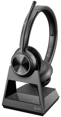 Poly SAVI 7320 S7320 CD Office Headset - Schnurloses Stereo DECT-Headset-System mit USB-A und USB-C