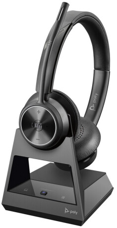 Poly SAVI 7320 S7320-M CD Office Headset - Schnurloses Stereo DECT-Headset-System mit USB-A und USB-