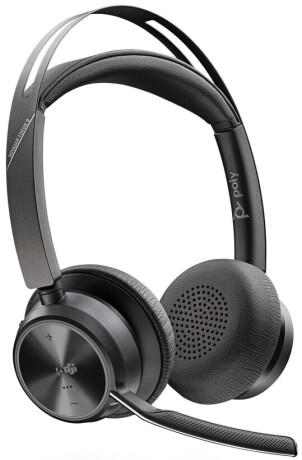 Poly Voyager Focus VFOCUS2-M C - Schnurloses Stereo Headset mit USB-C, ohne Ladestation, zertifizier