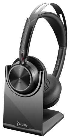 Poly Voyager Focus 2 VFOCUS2 C - Schnurloses Stereo Headset mit USB-C, mit Ladestation