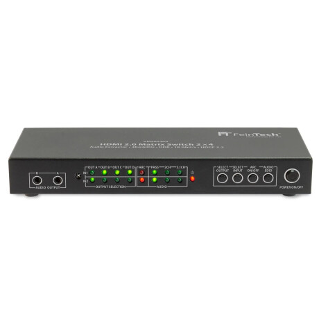 FeinTech VMS02400 HDMI 2.0 Matrix Switch 2x4 mit Audio Extractor