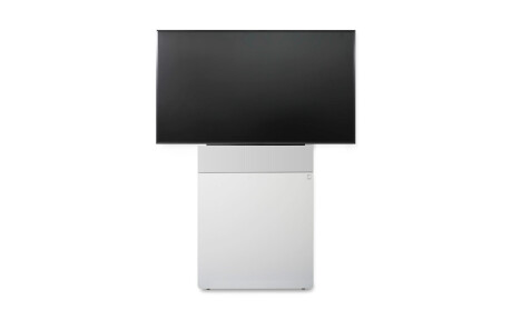 Holzmedia W6 Displaystele M, Front 80cm, Universalblende 30cm, weiß