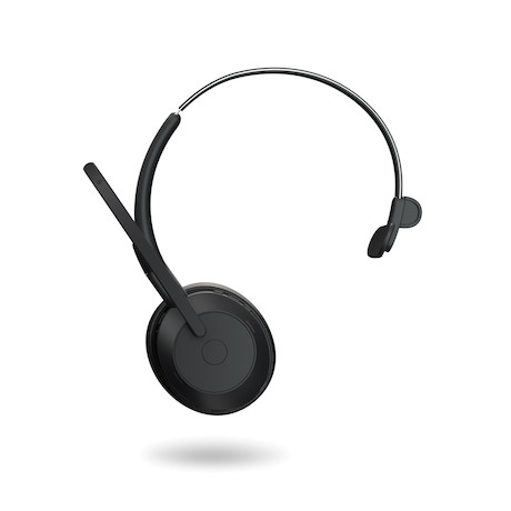 Jabra Evolve2 55 Link380a MS Mono – schnurloses Mono Headset mit USB-A zertifiziert für Microsoft Te