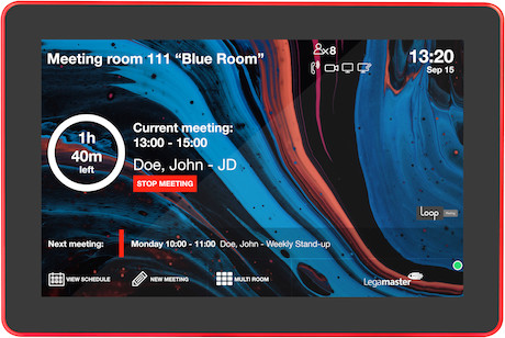 Legamaster LoopMeeting room panel 10,1 Zoll