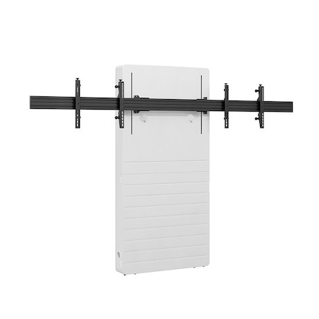 Hagor CON-Line® Big W Lift Dual 65 - 75" Medienstele, Boden-Wand Montage, elektrisch höhenverstellba