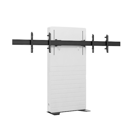 Hagor CON-Line® Big FS Lift Dual 65 - 75" freistehende Medienstele, elektrisch höhenverstellbar