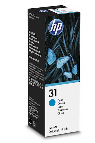 HP 31 Original Tintenflasche, 70 ml, cyan