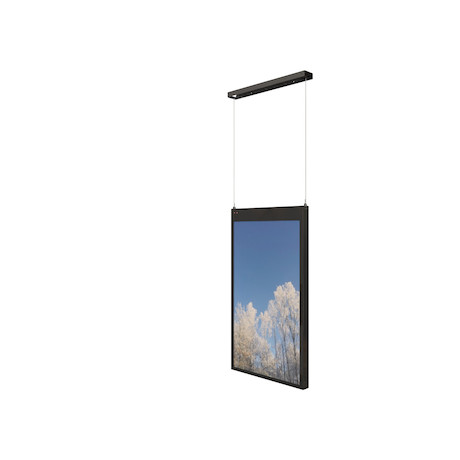 HI-ND 55" Deckenhalterung für Samsung OM55N-DS, Hochformat, schwarz
