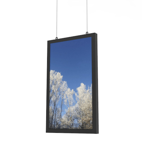 HI-ND 55" Deckenhalterung, Hochformat, schwarz