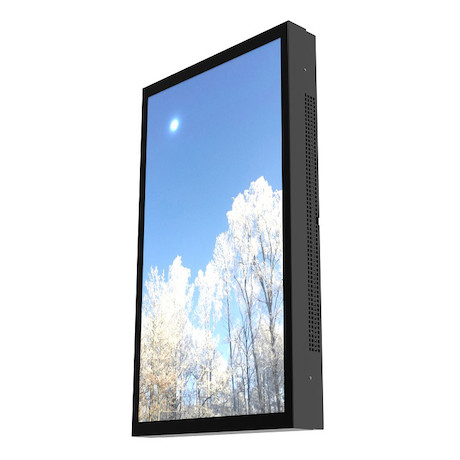 HI-ND Outdoor Displaygehäuse für LG 55XE4F, schwarz