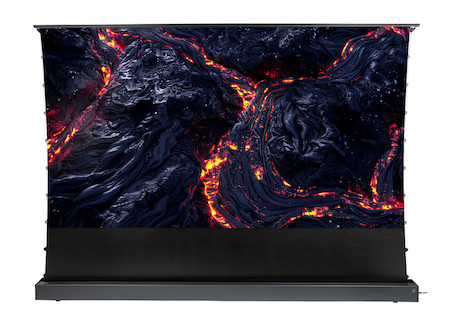 celexon CLR UST Hochkontrast Bodenscheren Leinwand - HomeCinema V2.0, 100" schwarz - Demo