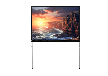 celexon Faltrahmen Leinwand Mobil Expert 305 x 229cm, Rückprojektion - Demo