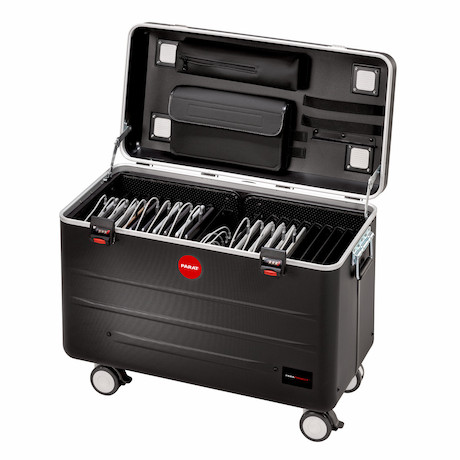 PARAPROJECT Case TC20 TwinCharge Tabletwagen, inkl. USB-C auf Lightning® Kabel, schwarz