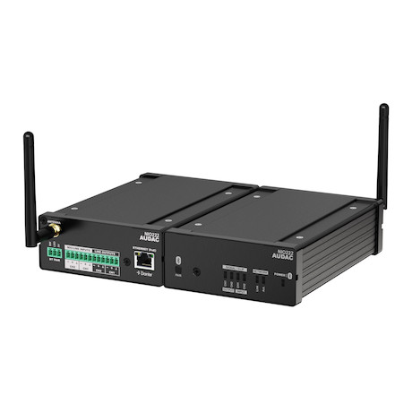 AUDAC NIO222 Dante-Audio-Mixer - 2 x Mikrofon- / Line-Eingang, 2 x Line-Ausgang
