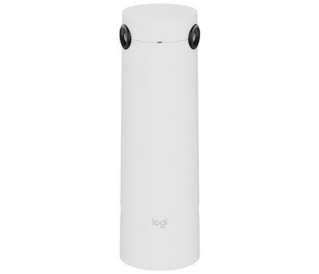 Logitech Sight Tischkamera mit KI-Technologien, 3840 x 2160 4K UHD, 60 fps & 315° in Weiß für verbes