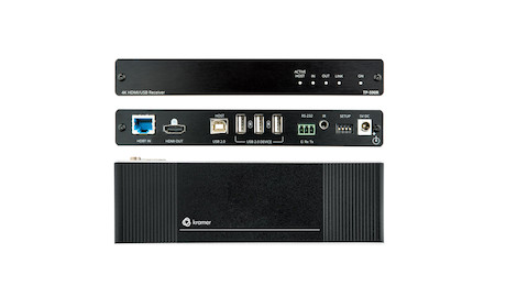 Kramer TP-590R 4K60 4:2:0 HDMI–Empfänger mit USB, RS–232 und IR über HDBaseT 2.0 mit langer Reichwei