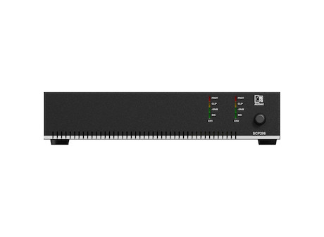 Audac SCP206 kompakter Zweikanal-Leistungsverstärker - 2 x 60W @ 4 Ohm - 120W @ 70/100V