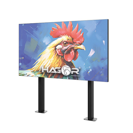 Hagor CPS Floor-to-Wall Moto 86 – 110″ System zur Boden-Wand-Montage mit elektro-motorischer Höhenve