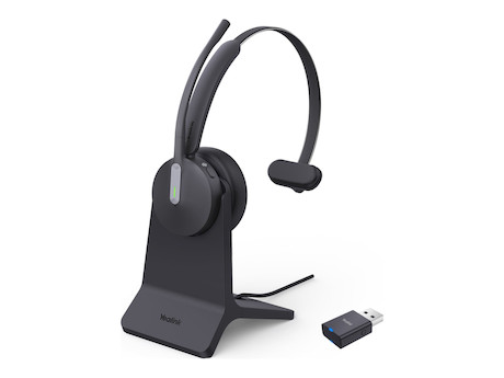 Yealink WH64 DECT Hybrid Mono Headset mit Ladestation und Microsoft-Teams-Zertifizierung