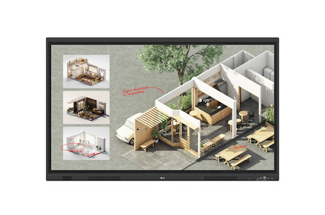 LG CreateBoard Standard 55TR3DQ - innovatives 4K UHD Touch-Display zur nahtlosen Zusammenarbeit, Kre