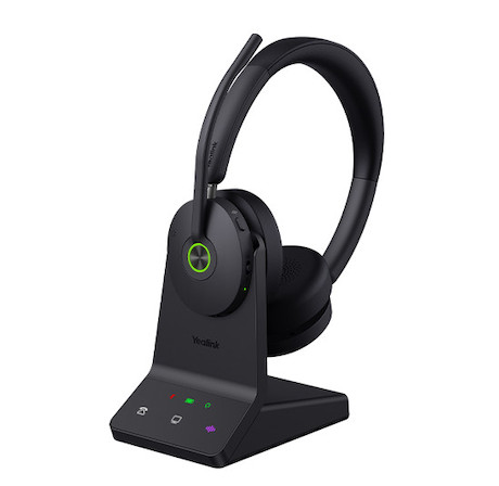 Yealink WH68 DECT & Bluetooth kabelloses Dual Headset | UC | mit Workstation