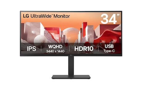 LG 34BA75QE-B 34" UltraWide QHD Curved IPS Monitor mit USB Type-C™ - Demoware