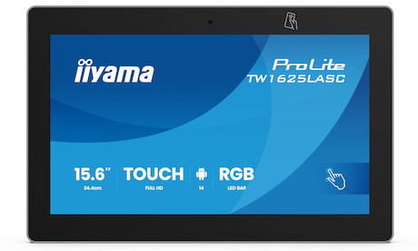 iiyama ProLite TW1625LASC-B3PNR 16" PCAP Touchmonitor mit Android-Betriebssystem, NFC-/RFID-Lesegerä