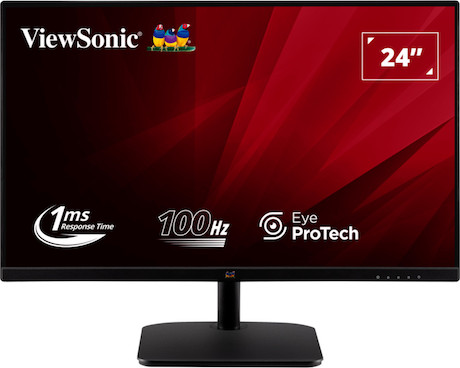 ViewSonic VA2432-MHD-3 24" Full-HD-IPS-Monitor mit 100 Hz, DisplayPort, HDMI und VGA