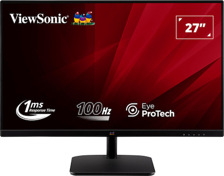 ViewSonic VA2732-H-2 27" Full-HD-IPS-Monitor mit 100 Hz und schneller Reaktionszeit von 1 ms