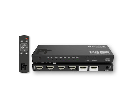 Feintech AX340 HDMI 2.1 Audio Extractor 4 In 1 Out für eARC-Soundbar | eARC-TV