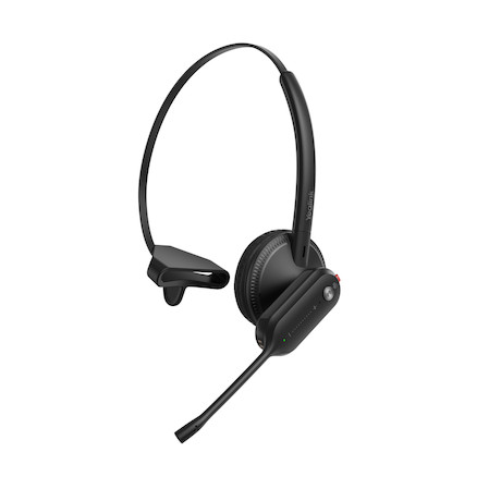 Yealink WH63 E2 konvertierbares schnurloses Mono DECT-Headset | mit Basisstation | zertifiziert für