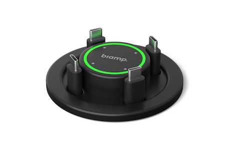 Biamp Systems EasyConnect MPX 250 Plug-and-Play-BYOM-Kollaborations-Switcher mit integrierter Ladefu