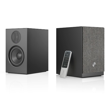 Audio Pro A28 Multiroom-Regallautsprecher in Seidenmatt Schwarz