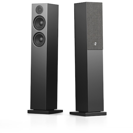 Audio Pro A38 drahtloser Multiroom-Standlautsprecher in Schwarz