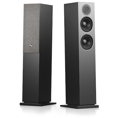 Audio Pro A48 Wireless Multiroom-Standlautsprecher in Schwarz