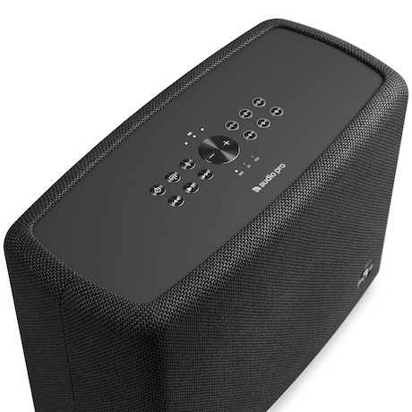 Audio Pro A15 W portabler, spritzwasserfester Multiroom-Lautsprecher in Schwarz