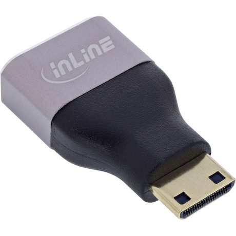 InLine HDMI Adapter, HDMI A Buchse / Mini HDMI C Stecker, 8K UHD