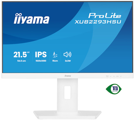 iiyama ProLite XUB2293HSU-W7 22" IPS-Monitor mit dreiseitigem randlosem Design, integriertem USB-Hub