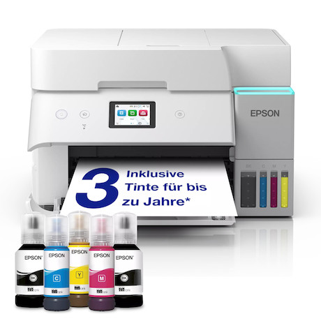 Epson EcoTank ET-4956 A4-Multifunktionsdrucker mit Wi-Fi und AirPrint Tintentank, automatischem Doku