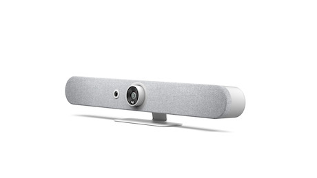 Logitech Rally Bar Mini Konferenzkamera mit 3840 x 2160 4K UHD, 8,3 MP, 30 fps & 120° in weiß für kl