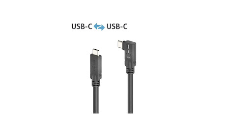 Purelink PI6620-050 Premium USB 3.2 Gen1 Micro-Coax USB-C 90° (Links/Rechts) Kabel, 5,00m