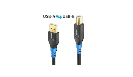 Purelink FI-U200-030 USB 2.0 USB-A auf USB-B Kabel, schwarz, 3 m